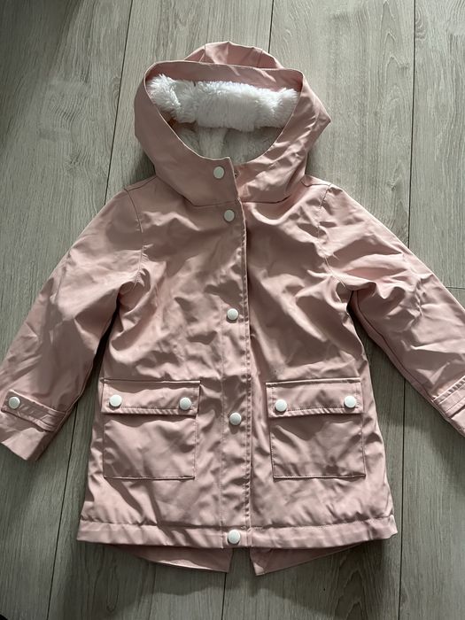Różowy płaszczyk kurtka dla dziewczynki rozm 110 Primark