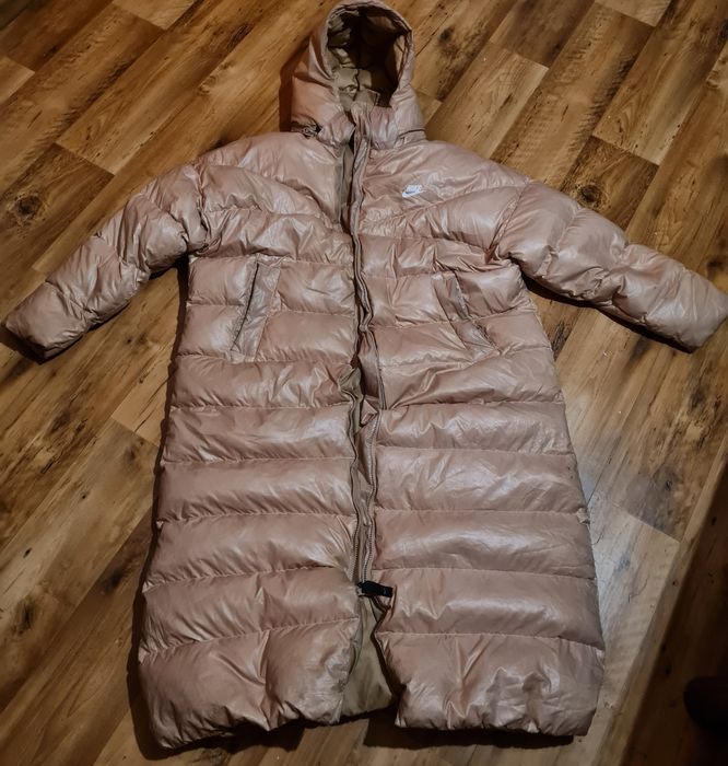 Nike długi płaszcz zimowy do kostek plus gratis