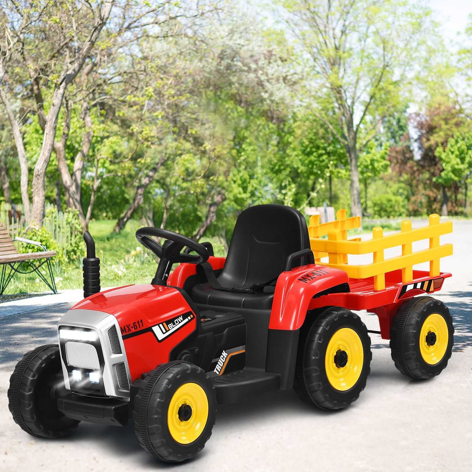 Autko TRAKTOR Z PRZYCZEPĄ BLOW NA AKUMULATOR pojazd jeździk samochód