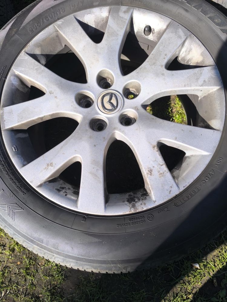 Felgi aluminiowe Mazda 18” + opony caloroczne Yokohama 235/60 R18