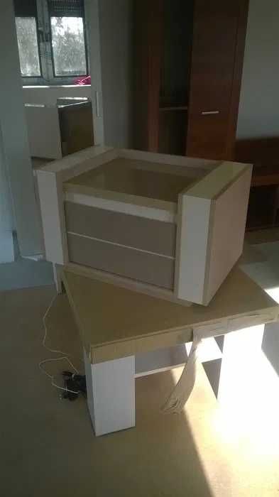 Linn 72x45x42 (połysk,oświetlenie) Nowa Szafka nocna