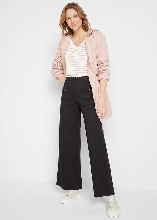 B.P.C spodnie czarne wide leg, high waist r.50
