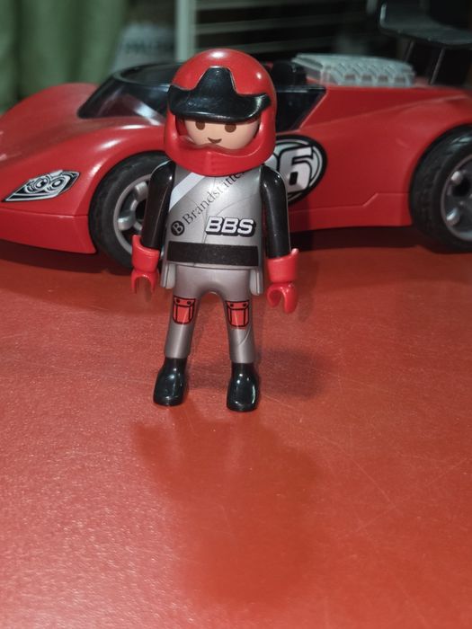 Playmobil Carro de Corrida Vermelho com Piloto