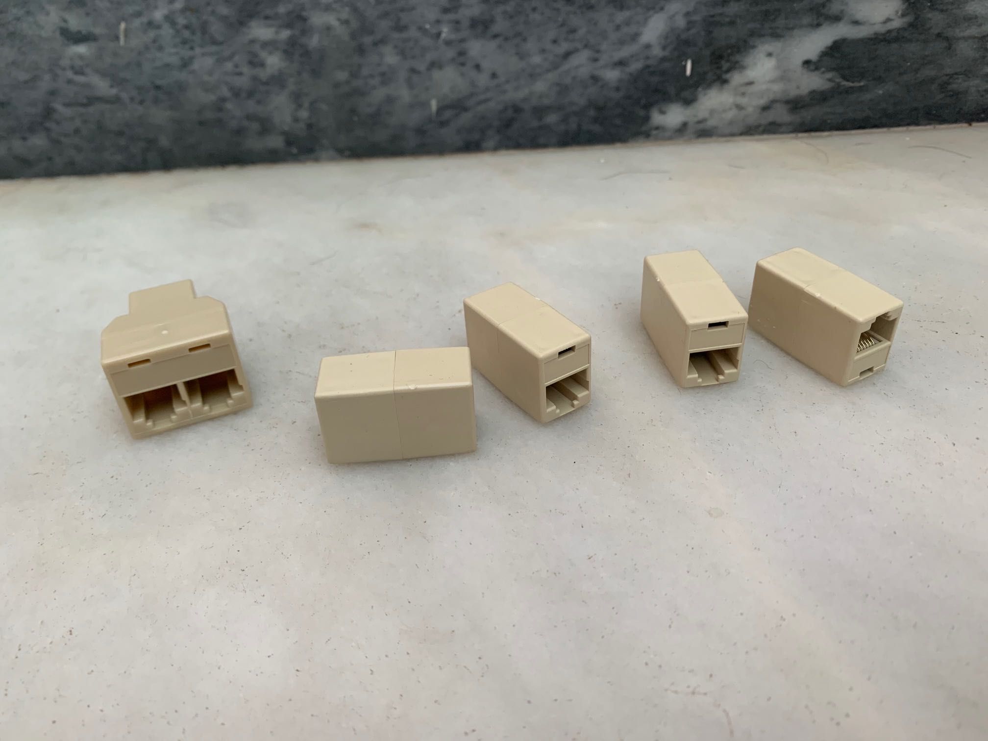 Ethernet RJ45 4 acopladores união emenda macho macho