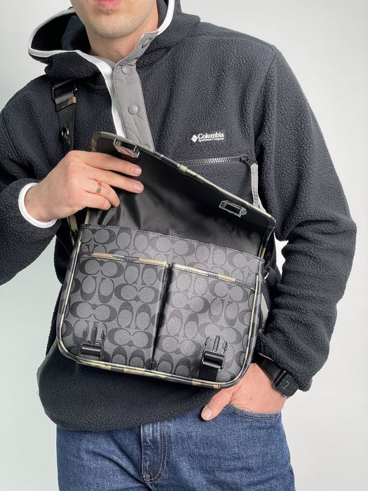 Чоловіча сумка Coach мужская сумка барсетка мессенджер через плечо