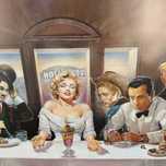 Quadro Última Ceia com Estrelas de Hollywood