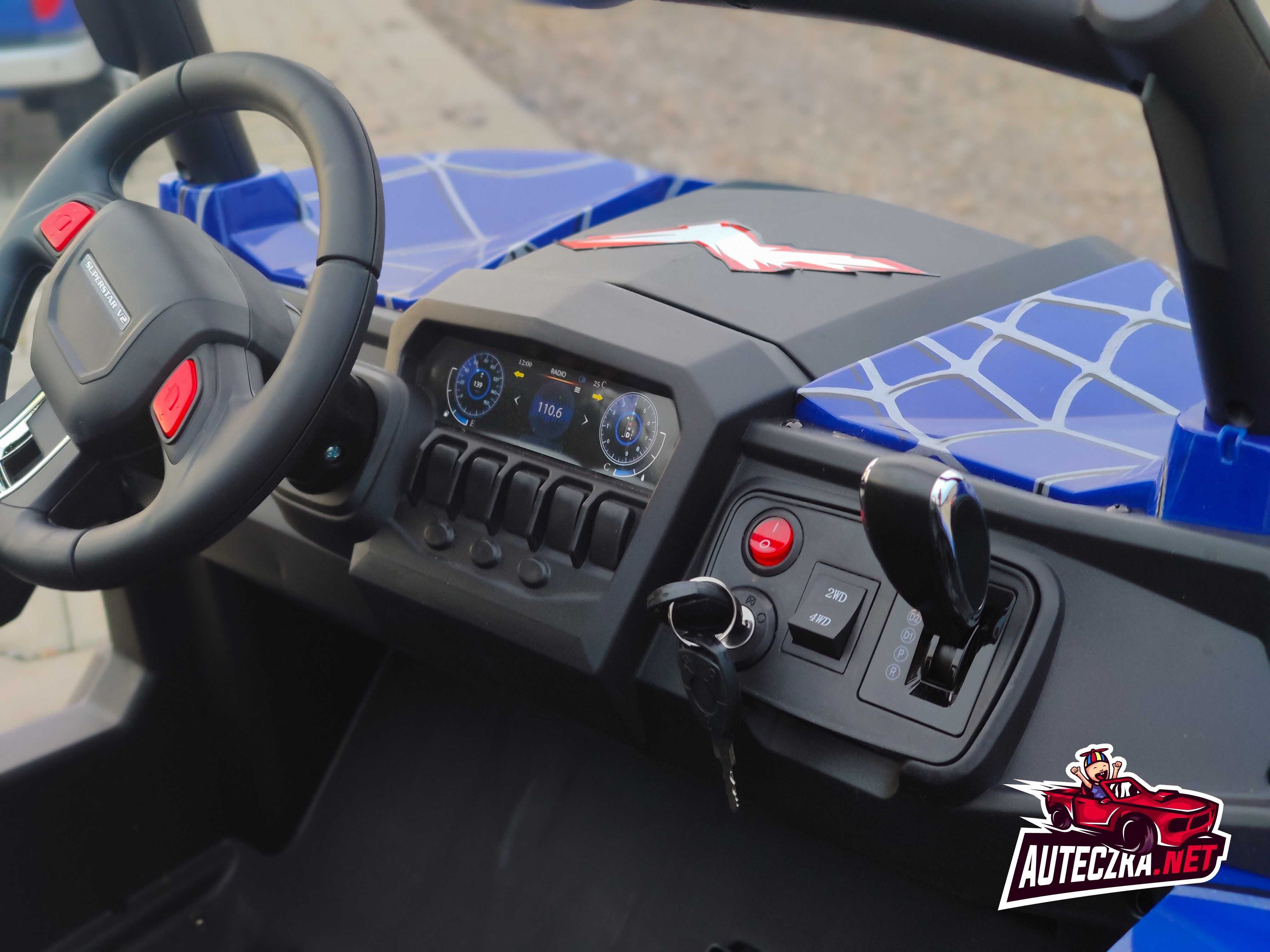 Duże dwuosobowe auto JEEP XMX603 Buggy na akumulator 4x4