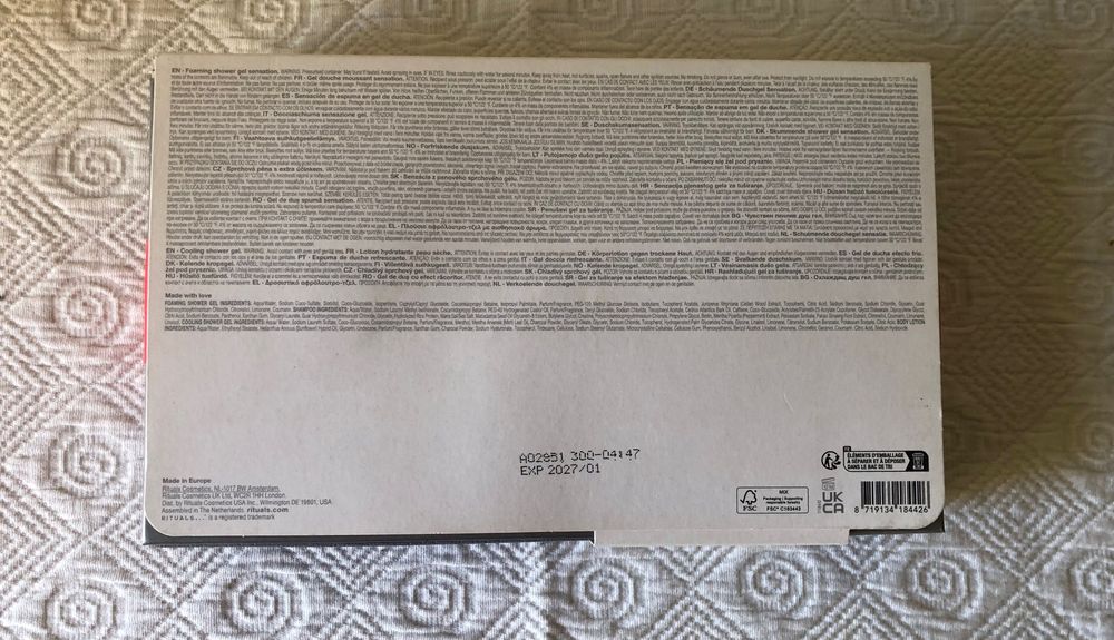 Conjunto produtos higiene homem Rituals