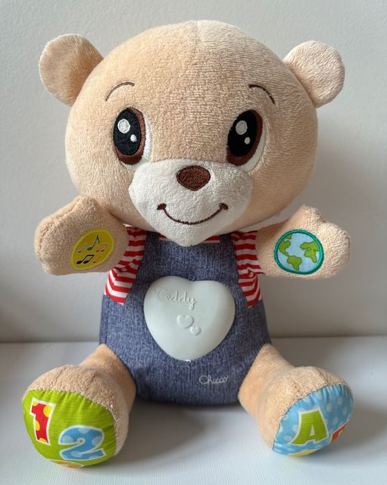 Teddy Miś okazujący uczucia, zabawka edukacyjna, dwujęzyczna Chicco