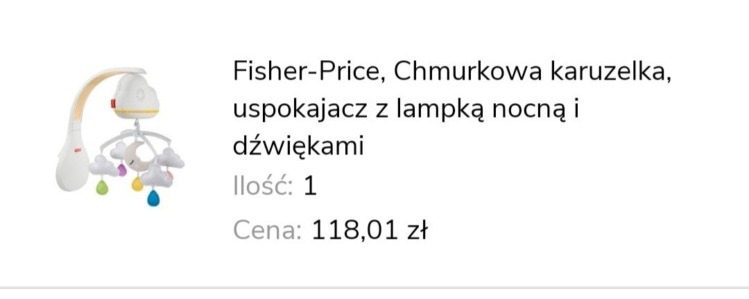 Fisher-price karuzela