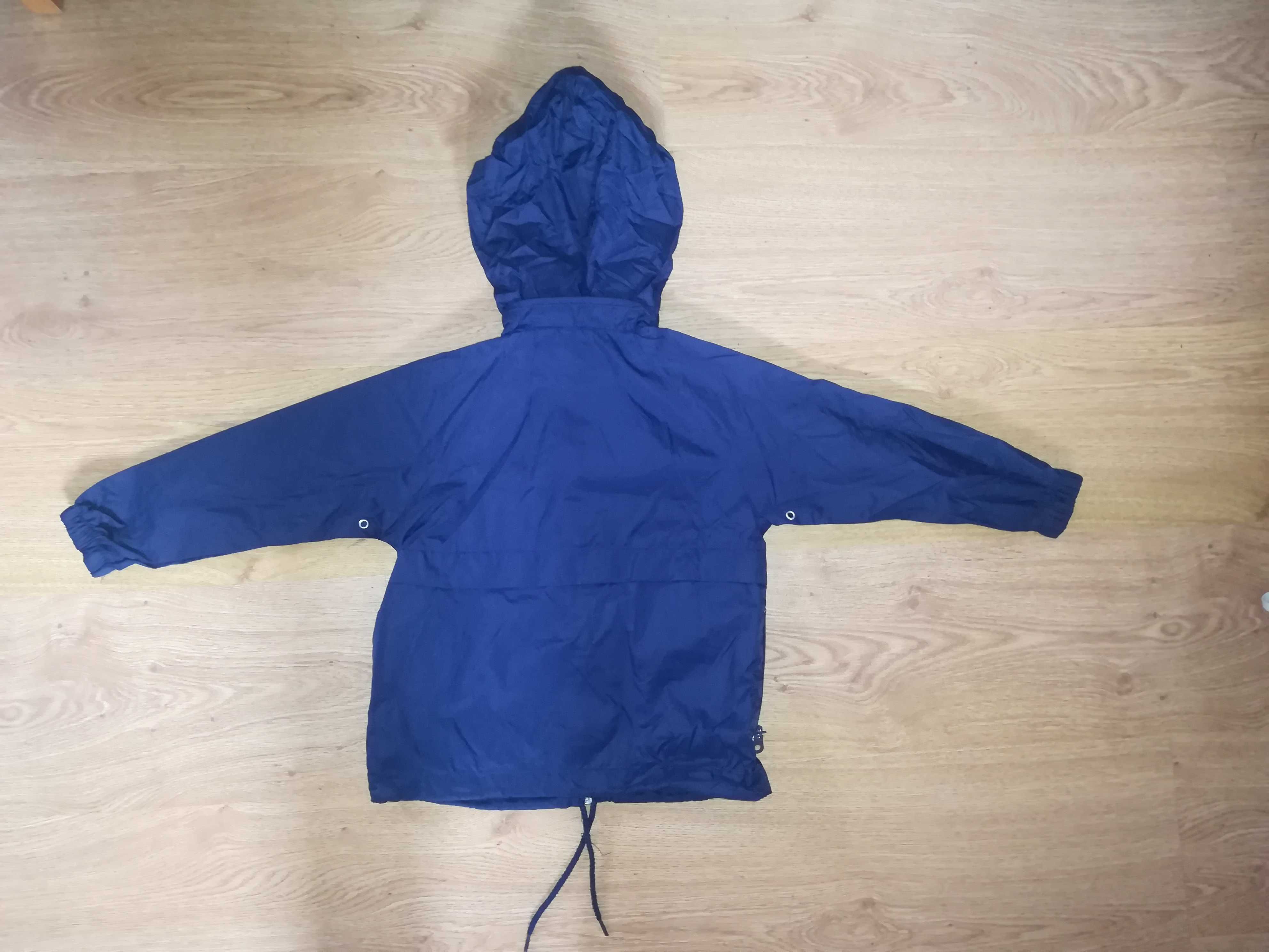 Parka Azul c/ capuz- 3/4 anos