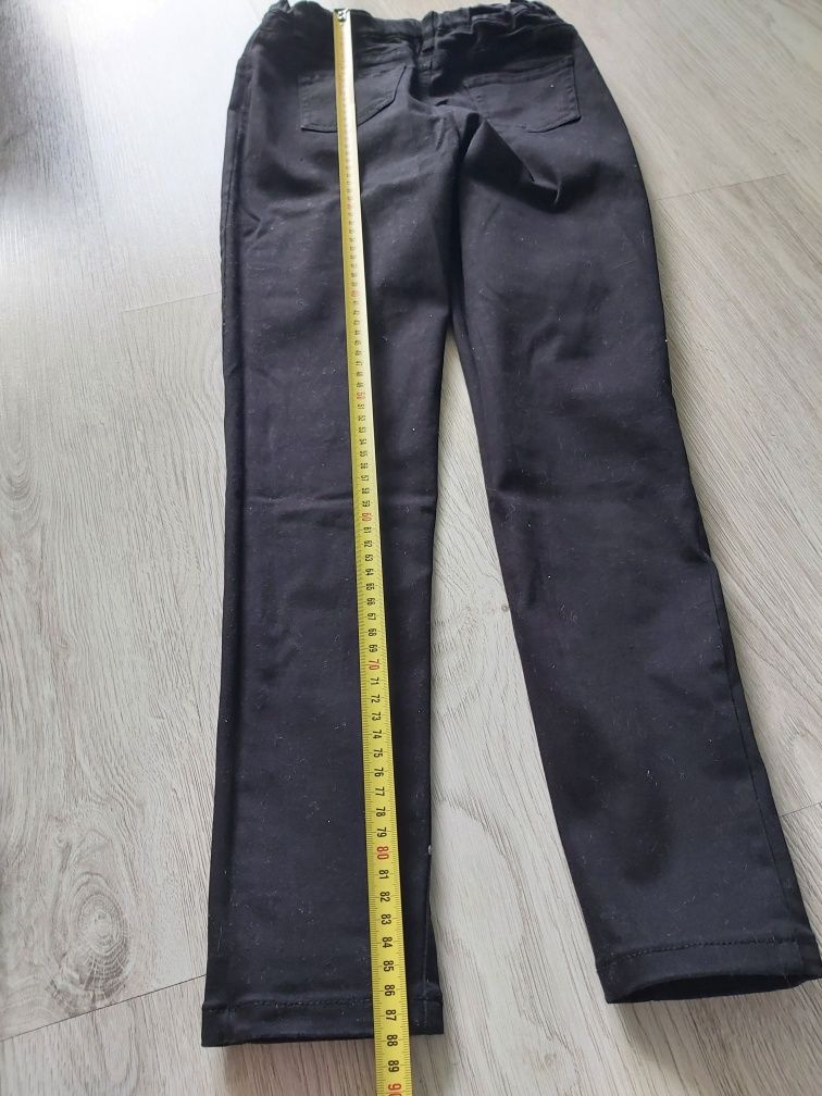 Spodnie 152 czarne jeansy