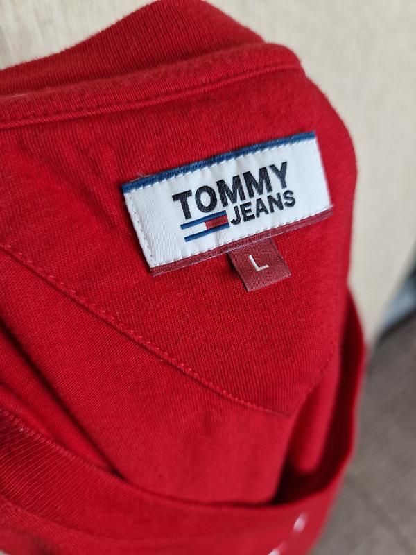 Яскрава футболка  tommy jeans, оригінал бавовна