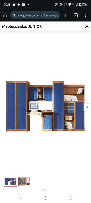 Meblościanka junior BRW