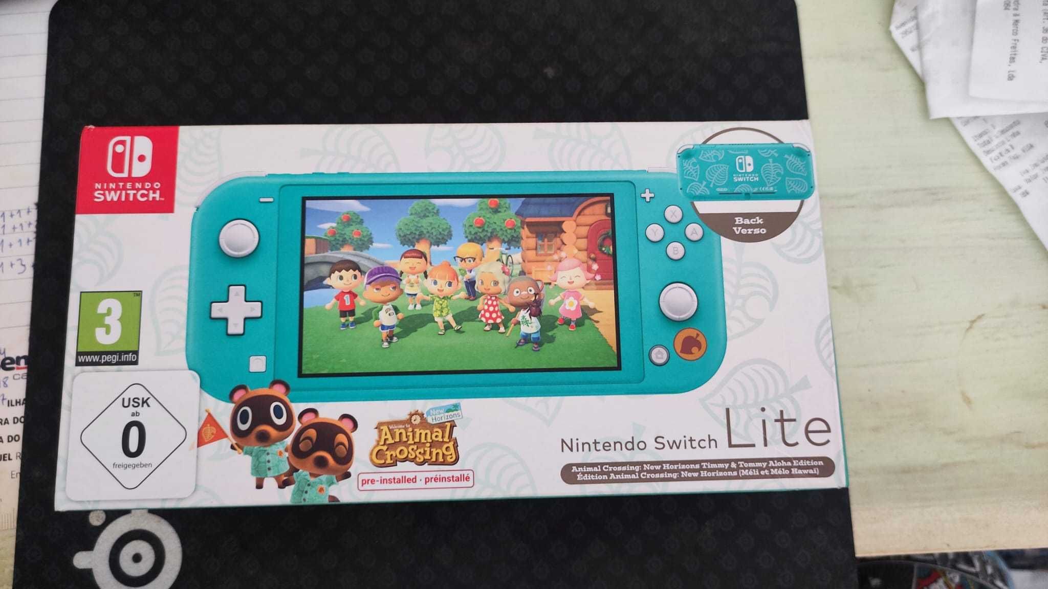 Nintendo Switch Lite Versão animal crossing (capa e protetor de ecrã)