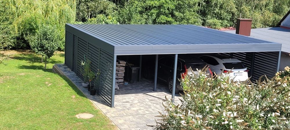 Carport 6x6 - wiata samochodowa garażowa dwustanowiskowa pod wymiar