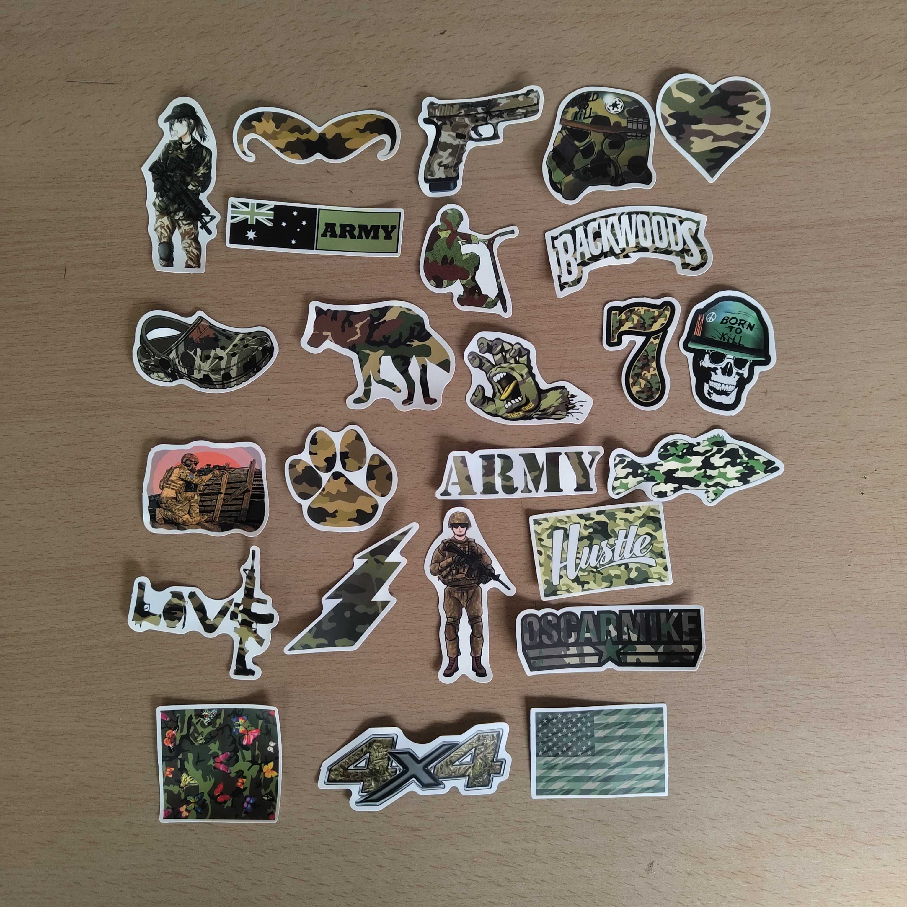 Pack 100 Autocolantes Stickers Militar