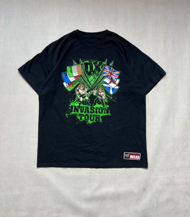 Koszulka WWE Wrestling invasion tour vintage