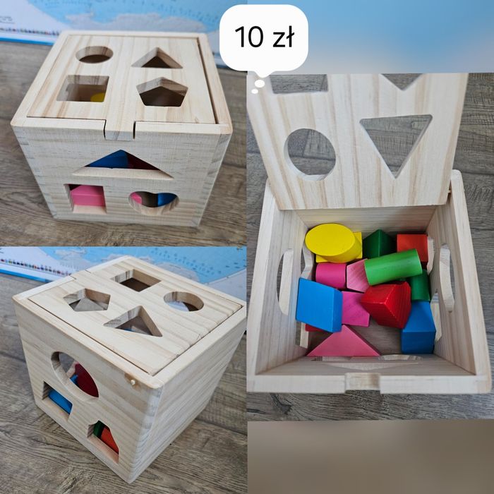 Zestaw drewnianych zabawek