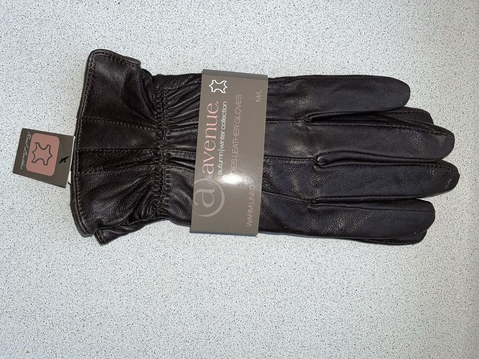 Шкіряні перчатки жіночі Avenue ( гіркий шоколад)