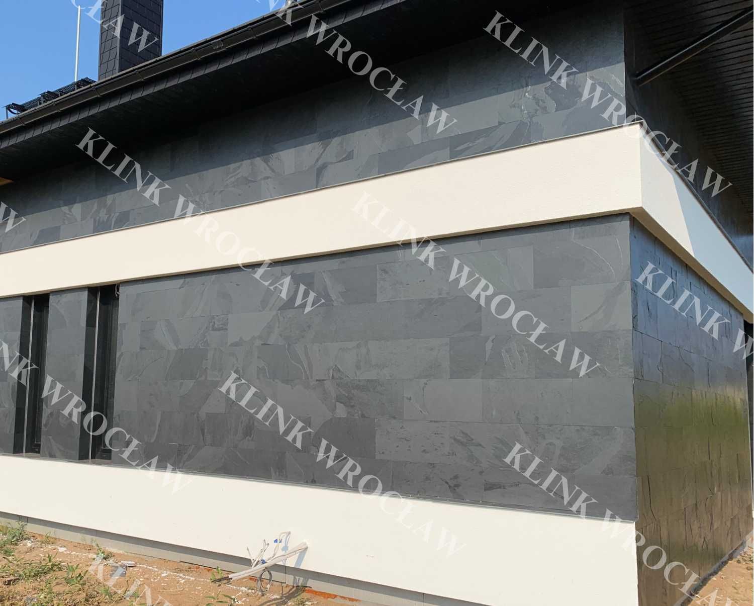 BLACK SLATE - Kamień naturalny na elewacje i ściany dekoracyjne 60x30