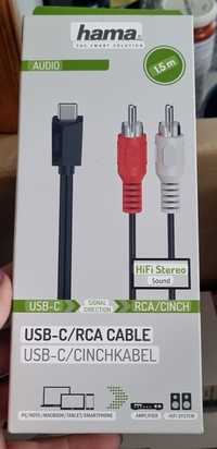 Kabel USB-C na RCA