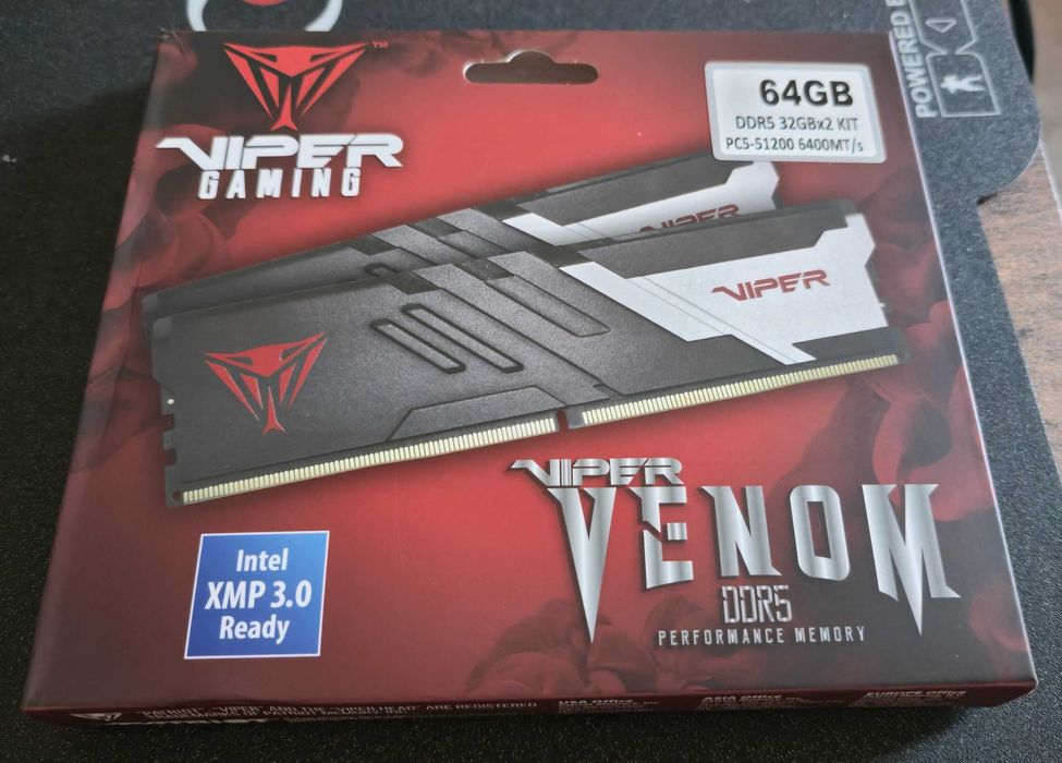 Pamięć RAM DDR5 Viper Venom 64GB/6400 (2x32GB) CL32