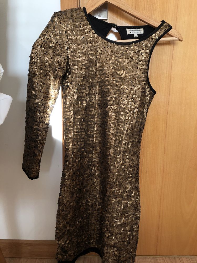 Vestido lantejolas Bershka S