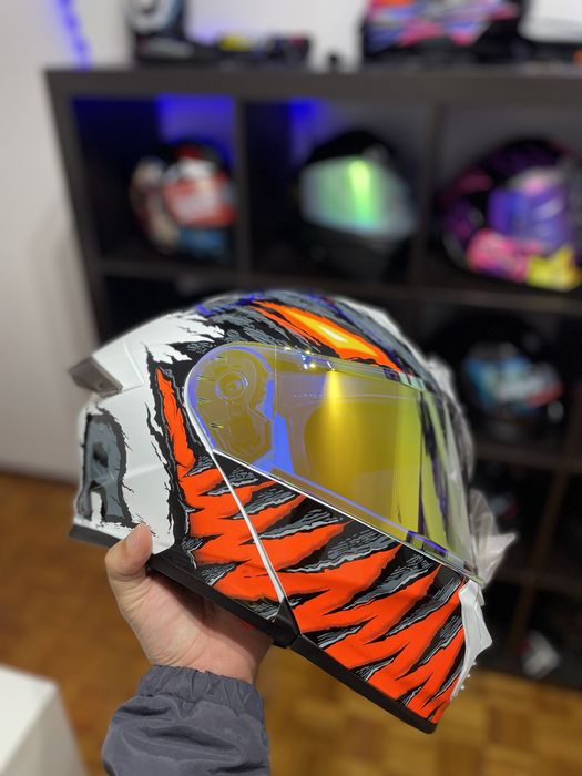 Capacete branco novo modular