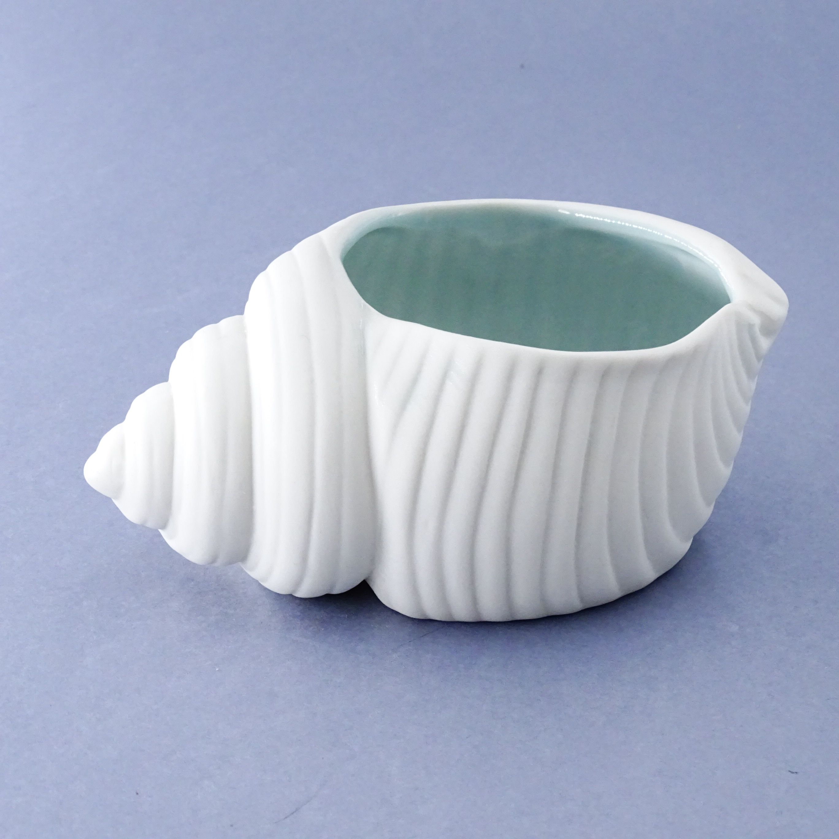 porcelanowy pojemni naczynie figurka muszla