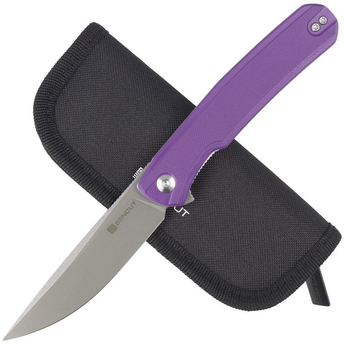 Nóż składany Sencut Scitus Purple G10, Gray Stonewashed D2 by Ostap