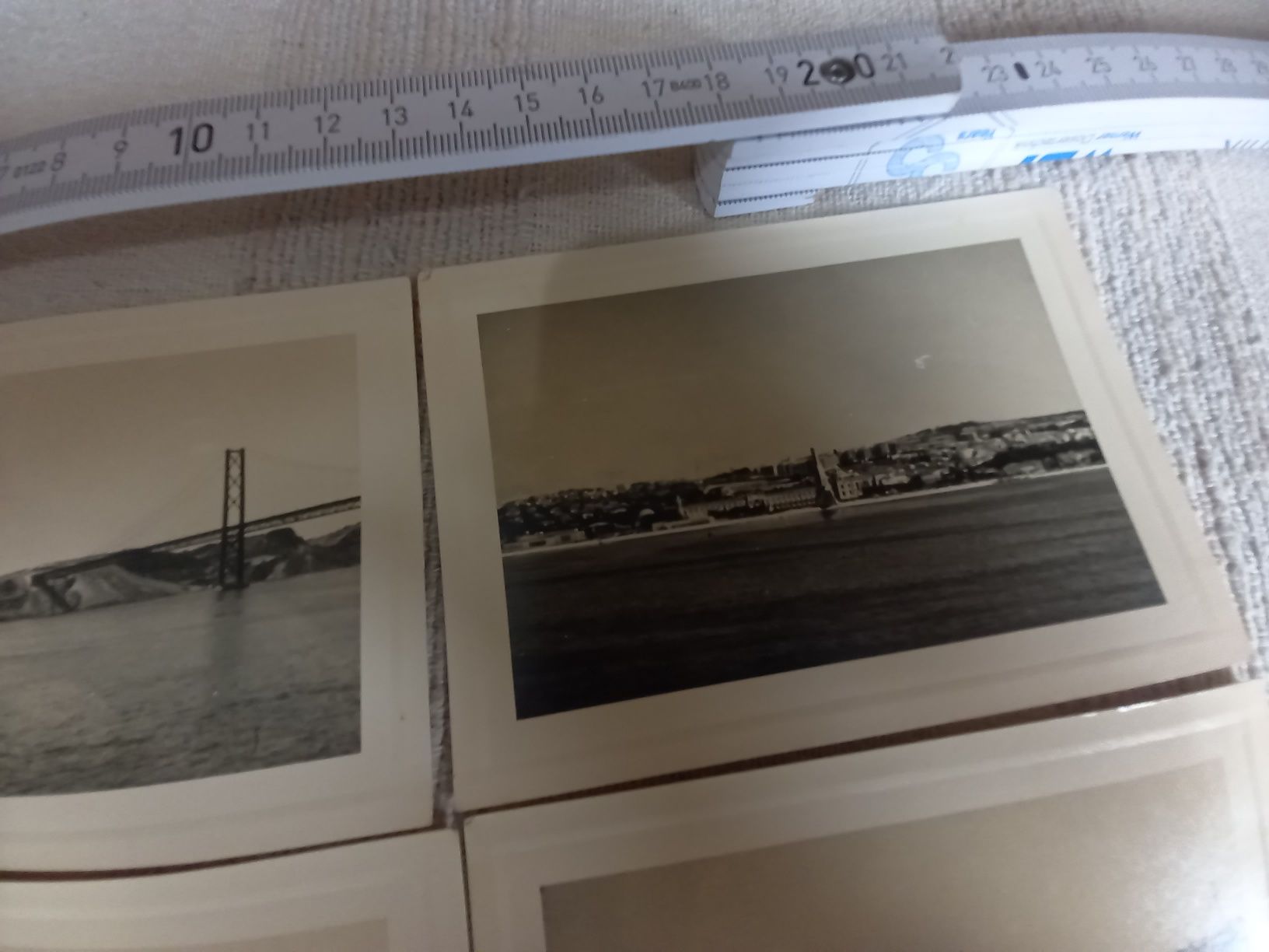 4 fotos únicas ano 66 de Lisboa a partir de barco no rio Tejo