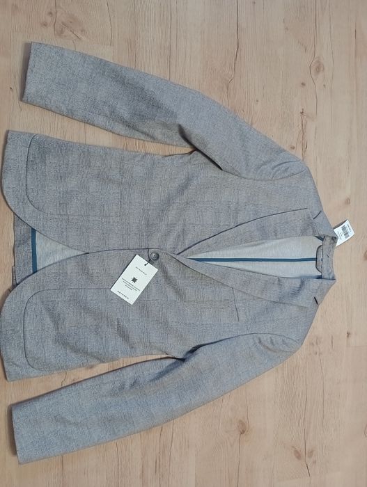 Marynarka Devred męska S 46 extra slim nowa szara casual