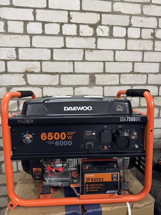 Генератор бензиновый DAEWOO 6500W новый