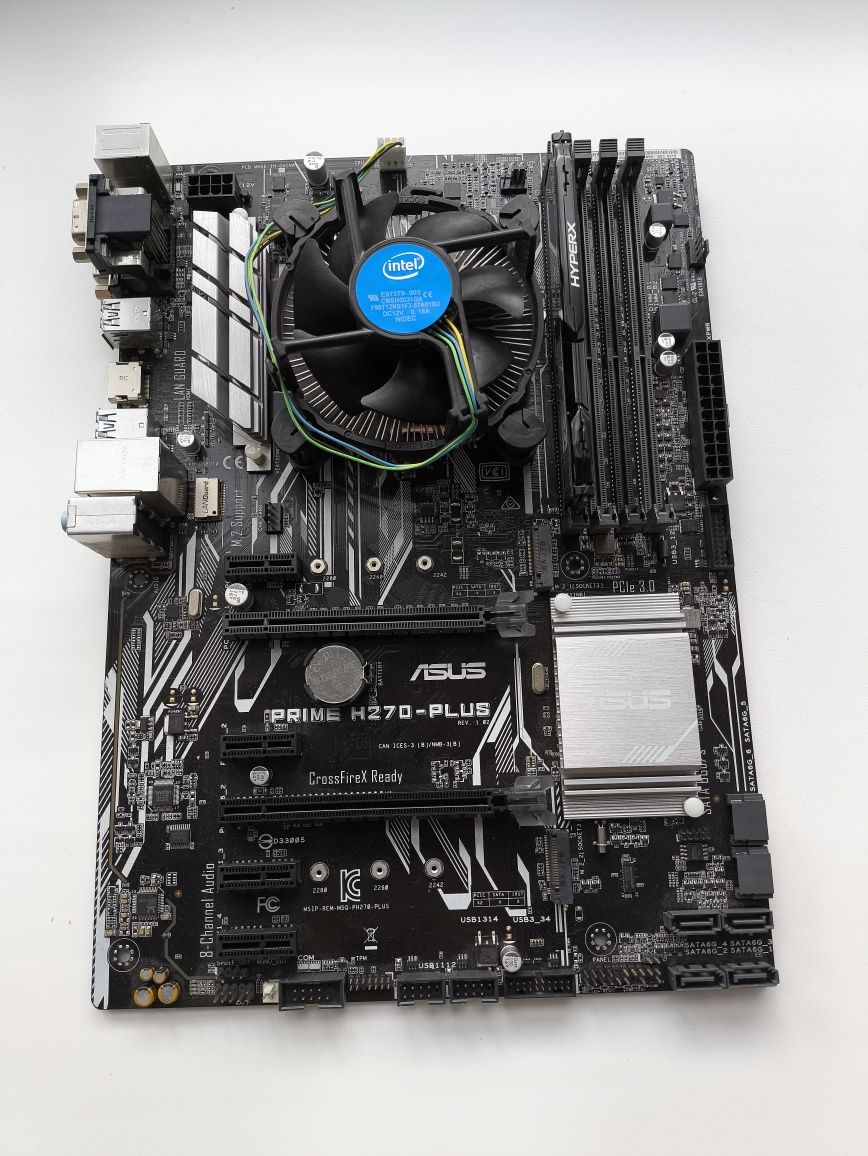 Комплект Asus Prime H270-Plus + Процесор Intel G3930 + RAM DDR4 4GB