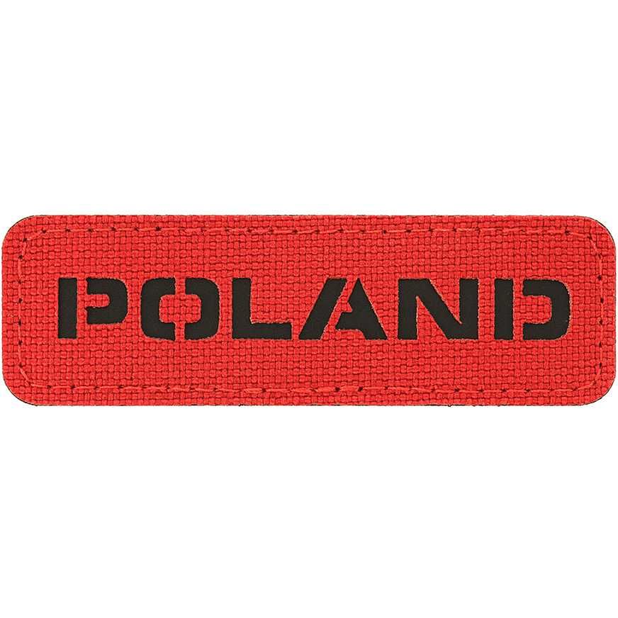 M-Tac Naszywka Patch Poland Laser Cut Red/Black