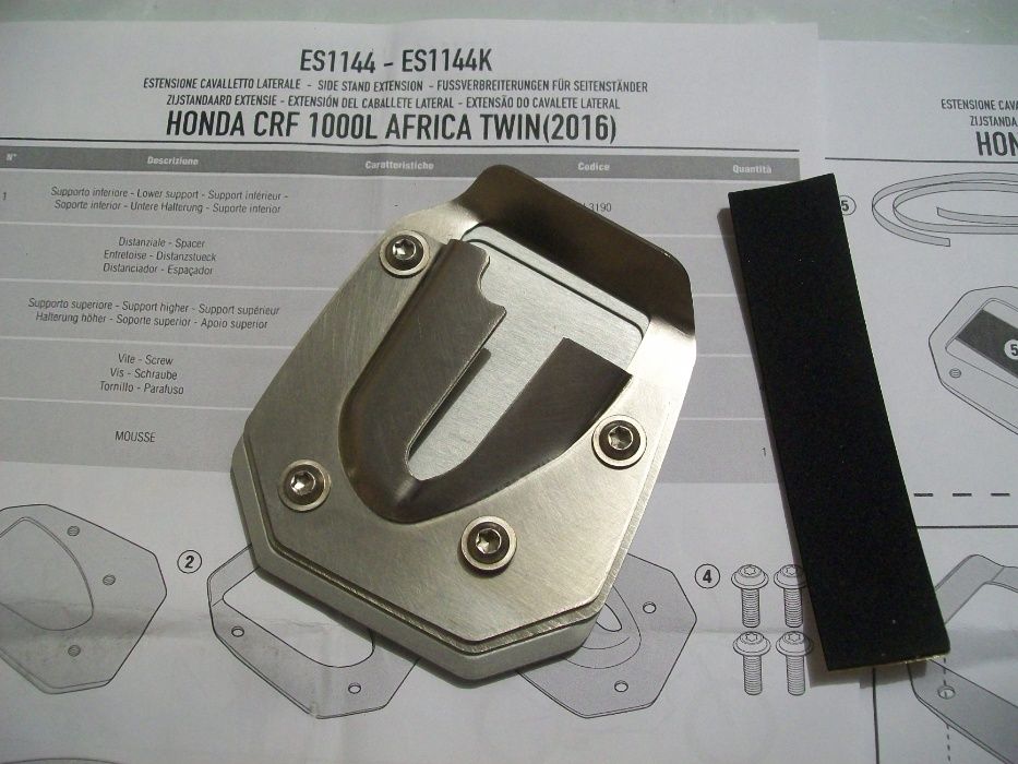 ES1144 CRF1000L Africa Twin (16>17) HONDA poszerzenie stopki GIVI