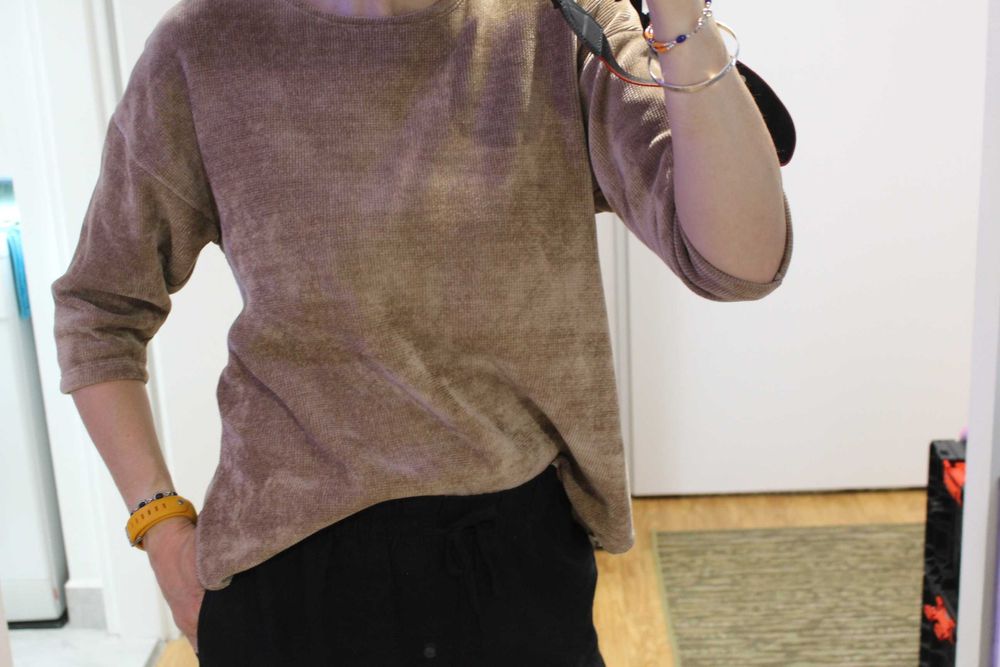 Ciepła bluza piaskowa S / 36 / 8