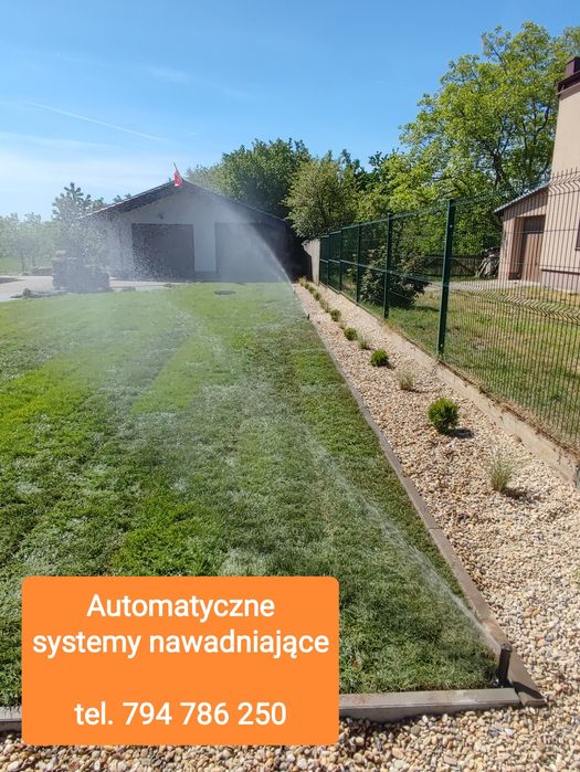 Automatyczne systemy nawadniające, nawodnienia, drenaże, minikoparka