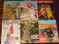 Revistas antigas vintage roupa Modas e Bordados anos 67 / 68 / 69