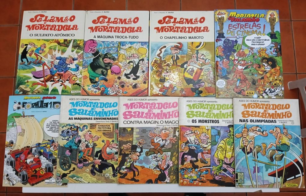 41 Livros Mortadelo e Salaminho,  Yakari, Tintin, Joana, João, Macaco