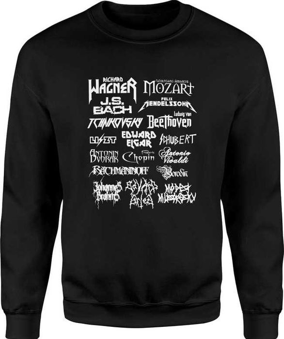Bluza męska Wagner Chopin Mozart Bach Beethoven nowa rozm. XXL