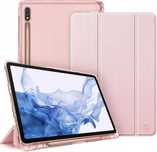 fintie etui do samsung galaxy tab s7 różowe złoto
