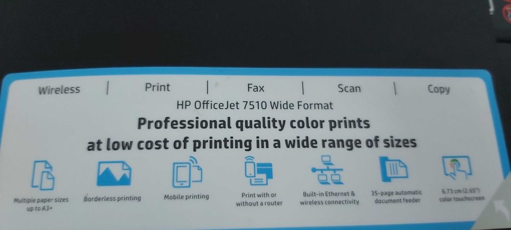 Impressora HP OfficeJet 7510 - Semi nova