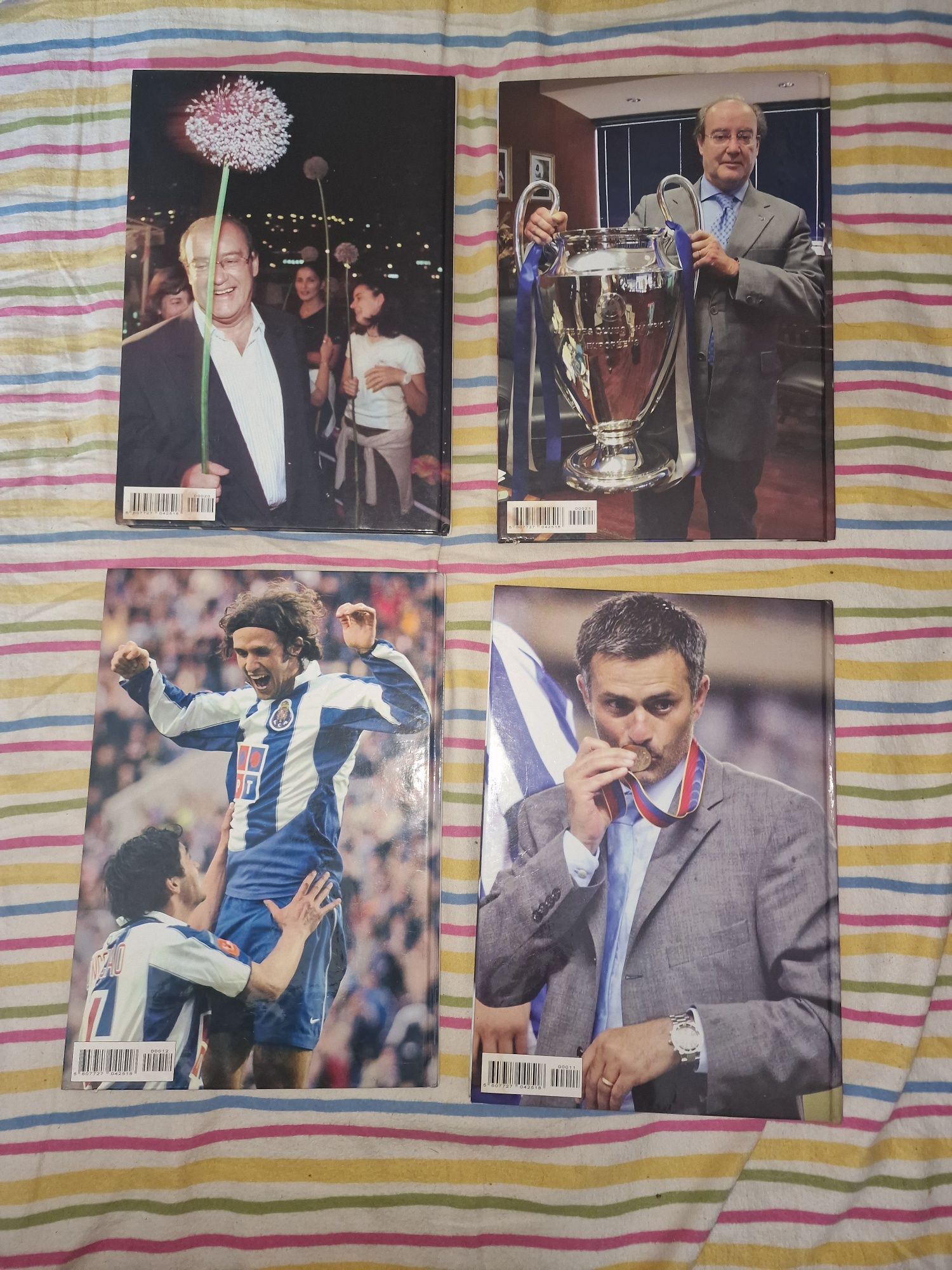 4 livros coleção pinto da costa, mourinho fcporto