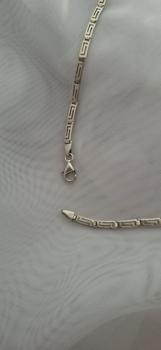 Srebrny łańcuszek Wzór Grecki 925