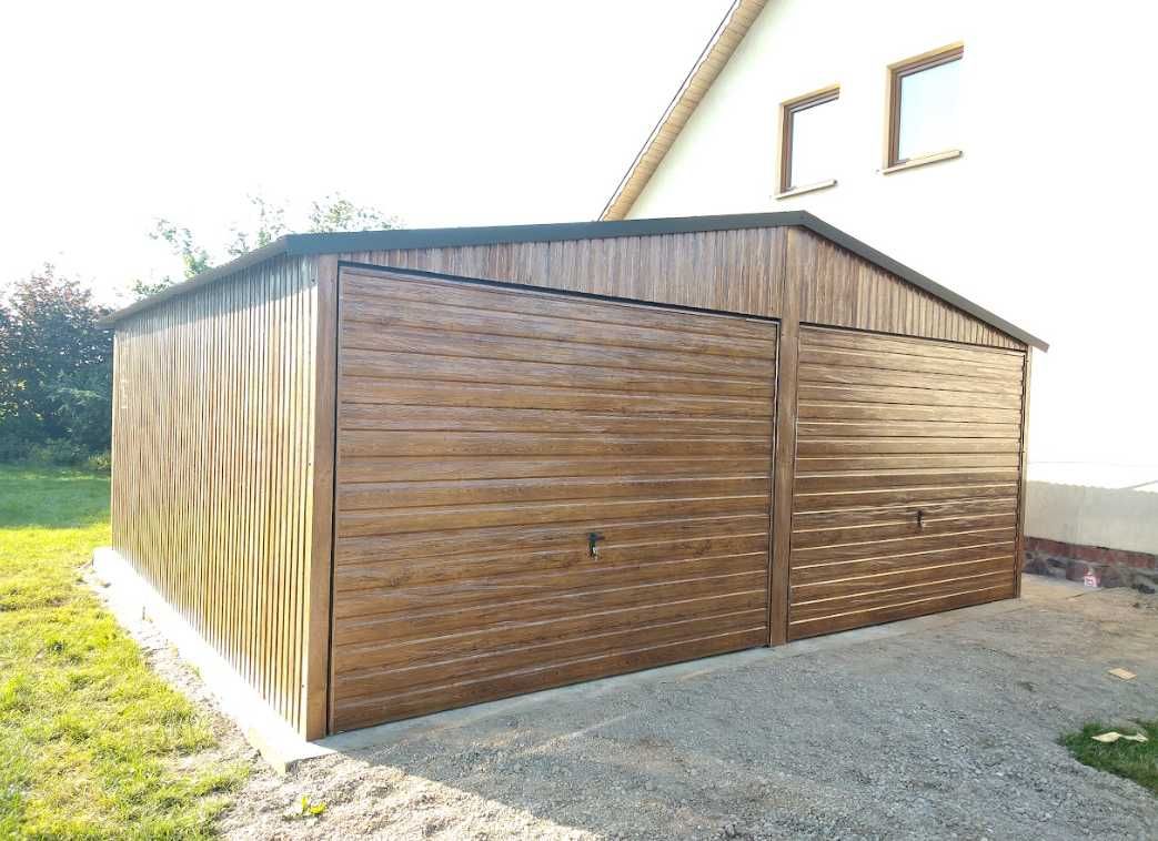 Garaż blaszany,6x5 blaszak podwójny,garaż blaszany drewnopodobny,raty