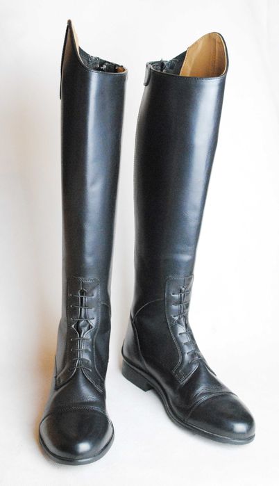 Skórzane oficerki jeździeckie rozmiar 40 wąskie