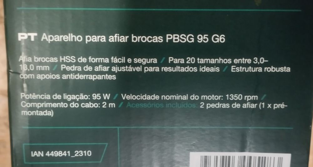 Aparelho de afiar brocas Parkside