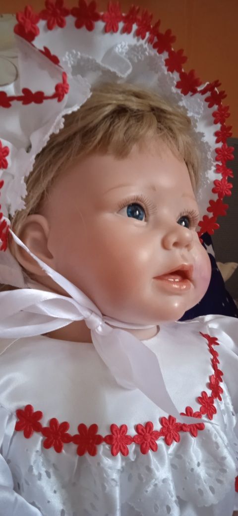 Okazja ! Duża śliczna lalka reborn orginał f.Gotz Mama Dolls 70cm. Cer